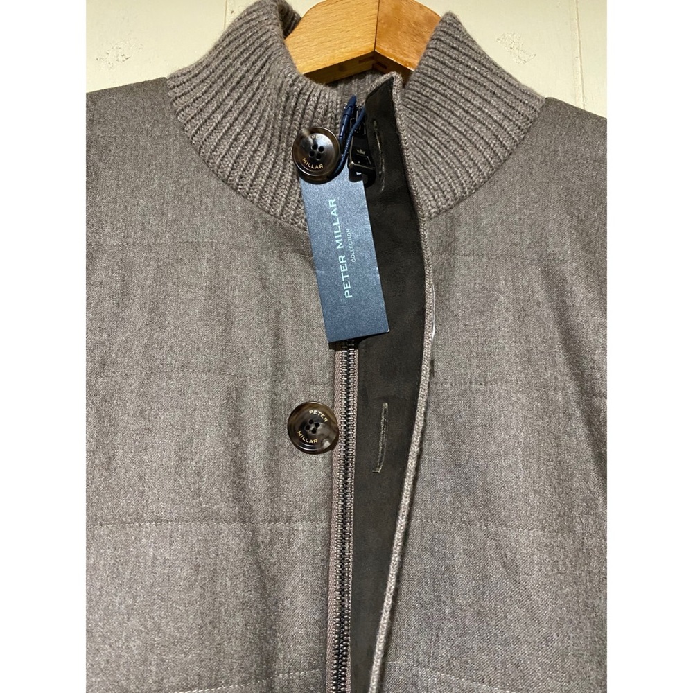 PETER MILLAR WOOL CASHMERE FULL ZIP JACKET